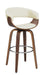 G100206 Contemporary Walnut and Cream Bar Stool - One Stop Furniture