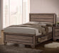 Kauffman Transitional Washed Taupe Eastern King Bed - One Stop Furniture