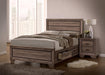 Kauffman Transitional Washed Taupe California King Bed - One Stop Furniture