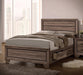 Kauffman Transitional Washed Taupe Queen Bed - One Stop Furniture
