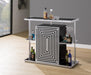 G130076 Contemporary Glossy Black Bar Unit - One Stop Furniture