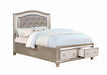 G204183 Bling Game Metallic Eastern King Bed - One Stop Furniture