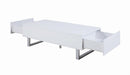 G705698 Contemporary Glossy White Coffee Table - One Stop Furniture