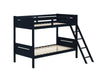 405051BLU TWIN/TWIN BUNK BED - One Stop Furniture
