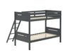 405051GRY TWIN/TWIN BUNK BED - One Stop Furniture