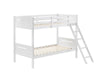 405051WHT TWIN/TWIN BUNK BED - One Stop Furniture
