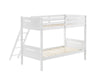 405051WHT TWIN/TWIN BUNK BED - One Stop Furniture
