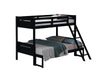 405052BLK TWIN/FULL BUNK BED - One Stop Furniture