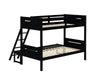405052BLK TWIN/FULL BUNK BED - One Stop Furniture
