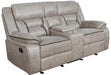 651352 GLIDER LOVESEAT W/ CONSOLE - One Stop Furniture