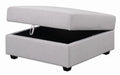 Cambria Square Storage Ottoman Grey - One Stop Furniture