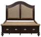 Homelegance Marston Queen Sleigh Storage Bed in Dark Cherry 2615DC-1 - One Stop Furniture