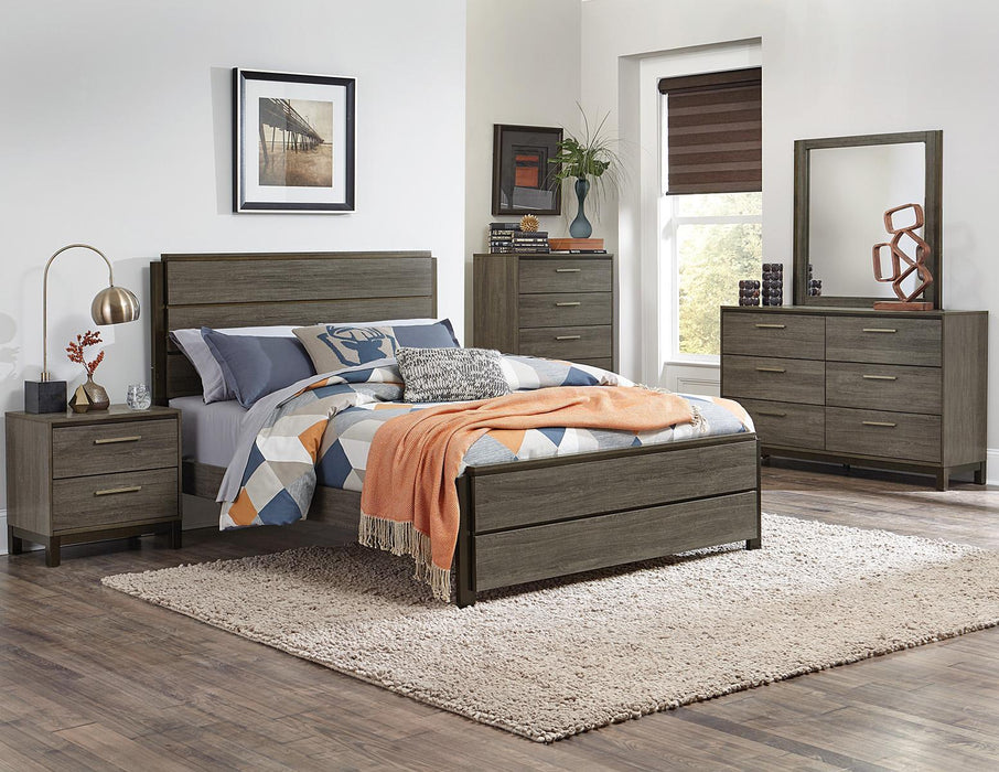 Homelegance Vestavia Queen Panel Bed in Gray 1936-1 - One Stop Furniture