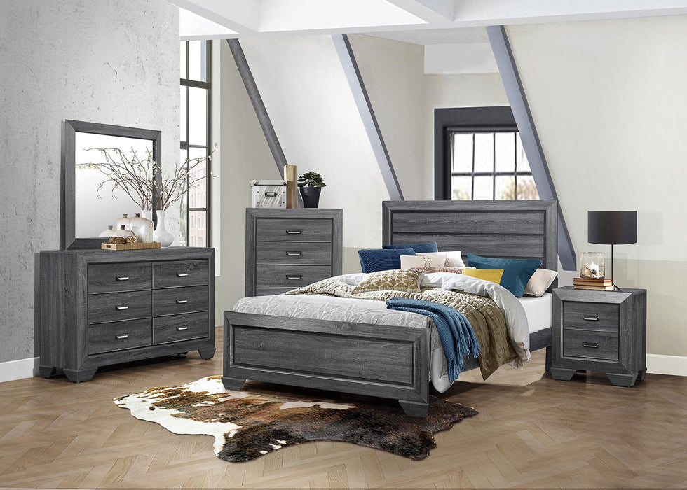 Homelegance Beechnut Queen Panel Bed in Gray 1904GY-1 - One Stop Furniture