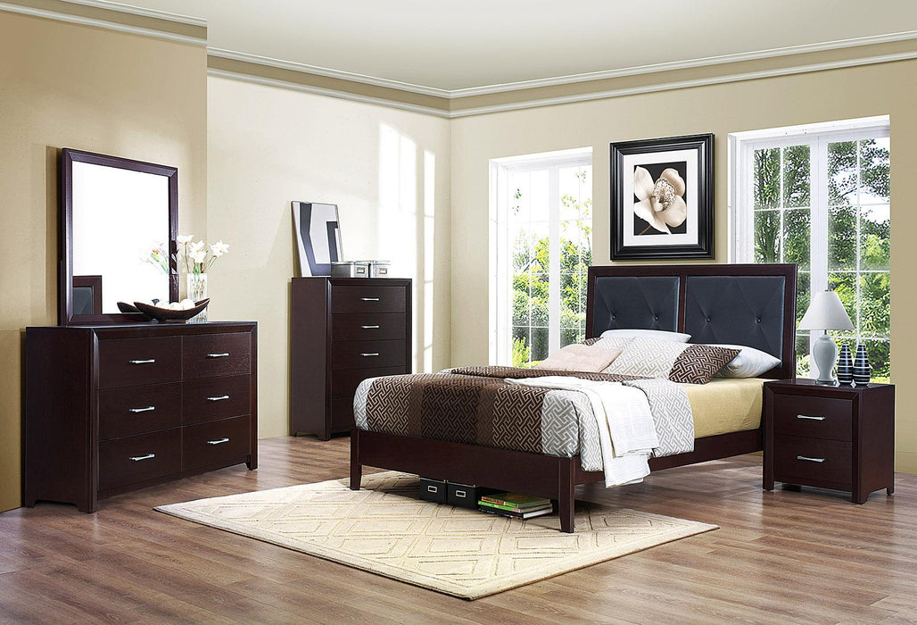 Homelegance Edina 6 Drawer Dresser in Espresso-Hinted Cherry 2145-5 - One Stop Furniture