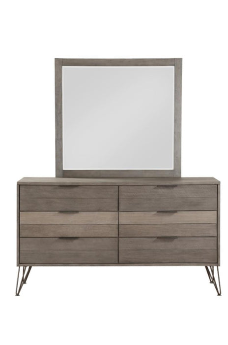 Homelegance Urbanite Mirror in Tri-tone Gray 1604-6