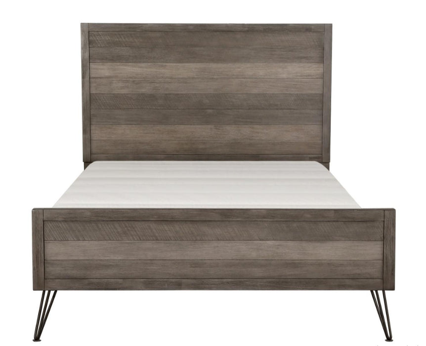 Homelegance Urbanite Queen Panel Bed in Tri-tone Gray 1604-1* - One Stop Furniture