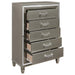 Homelegance Tamsin Chest in Silver Grey Metallic 1616-9 - One Stop Furniture