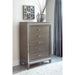 Homelegance Tamsin Chest in Silver Grey Metallic 1616-9 - One Stop Furniture
