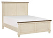 Homelegance Weaver King Panel Bed in Antique White 1626K-1EK* - One Stop Furniture