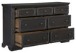 Homelegance Bolingbrook Dresser in Coffee 1647-5 - One Stop Furniture