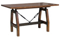 Homelegance Holverson Counter Height Table in Rustic Brown 1715-36 - One Stop Furniture