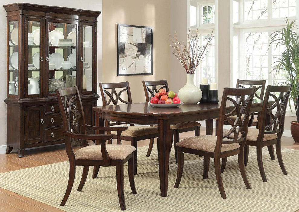 Homelegance Keegan Dining Table in Cherry 2546-96 - One Stop Furniture