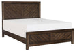 Homelegance Parnell King Panel Bed in Rustic Cherry 1648K-1EK* - One Stop Furniture