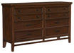 Homelegance Frazier Dresser in Dark Cherry 1649-5 - One Stop Furniture