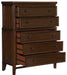 Homelegance Frazier Chest in Dark Cherry 1649-9 - One Stop Furniture