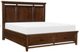 Homelegance Frazier Queen Upholstered Storage Platform Bed in Dark Cherry 1649-1* - One Stop Furniture