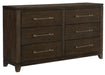 Homelegance Griggs Dresser in Dark Brown 1669-5 - One Stop Furniture