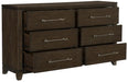 Homelegance Griggs Dresser in Dark Brown 1669-5 - One Stop Furniture