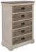 Homelegance Arcadia Chest in White & Weathered Gray 1677-9 - One Stop Furniture