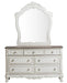 Homelegance Cinderella 7 Drawer Dresser in Antique White with Grey Rub-Through 1386NW-5 - One Stop Furniture
