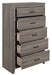 Homelegance Waldorf 5 Drawer Chest in Dark Gray 1902-9 - One Stop Furniture