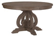 Homelegance Toulon  Round Dining Table in Dark Pewter 5438-54* - One Stop Furniture