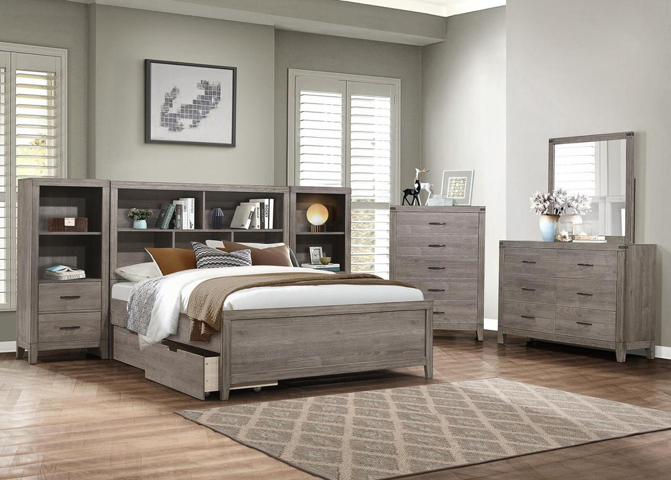 Homelegance Woodrow Twin Platform Bed in Gray 2042NBT-1* - One Stop Furniture