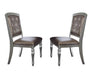 Homelegance Orsina Side Chair in Silver (Set of 2) - One Stop Furniture