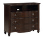 Homelegance Furniture Meghan 3-Drawer Media Chest in Espresso - One Stop Furniture