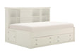 Homelegance Meghan Full Lounge Storage Bed in White 2058WHPRF-1* - One Stop Furniture