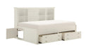 Homelegance Meghan Full Lounge Storage Bed in White 2058WHPRF-1* - One Stop Furniture