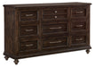 Homelegance Cardona Dresser in Driftwood Charcoal 1689-5 - One Stop Furniture