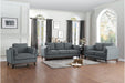 Homelegance Furniture Bedos Loveseat in Gray - One Stop Furniture