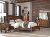 Homelegance Holverson King Platform Bed in Rustic Brown & Gunmetal 1715K-1EK* - One Stop Furniture