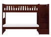 Homelegance Rowe Bunk Bed w/ Reversible Step Storage in Dark Cherry B2013SBDC-1* - One Stop Furniture