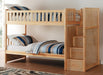 Homelegance Bartly Bunk Bed w/ Reversible Storage in Natural B2043SB-1* - One Stop Furniture