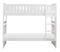 Homelegance Galen Twin/Twin Bunk Bed in White B2053W-1* - One Stop Furniture