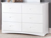 Homelegance Galen 6 Drawer Dresser in White B2053W-5 - One Stop Furniture