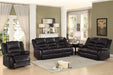 Homelegance Furniture Jarita Double Reclining Loveseat in Brown - One Stop Furniture